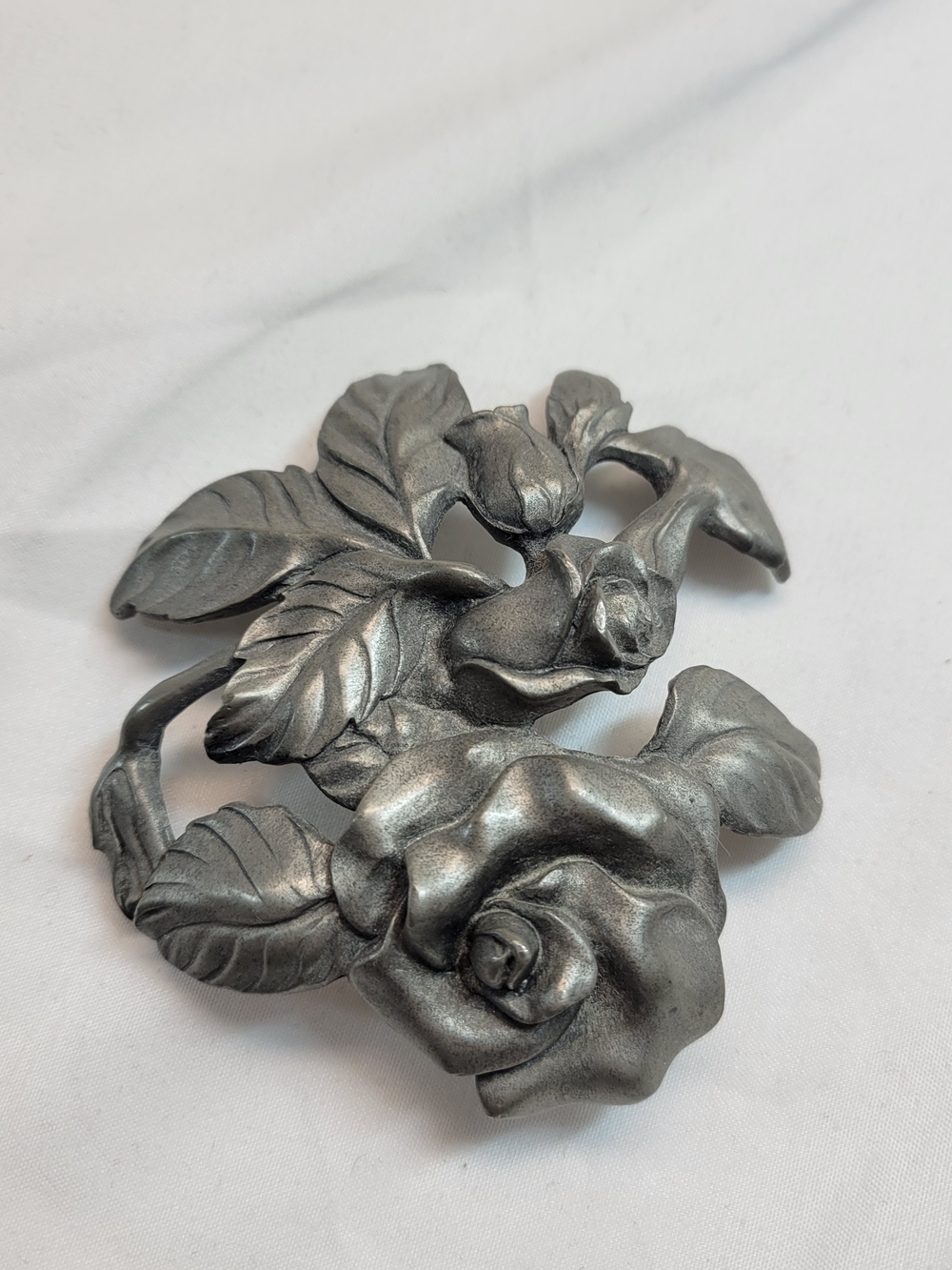Vintage 1995 Seagull Pewter Rose Potpourri Jar Lid Only Canada Etain Zinn